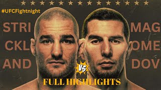 SEAN STRICKLAND vs ABUS MAGOMEDOV  FULL HIGHLIGHTS [upl. by Corey689]