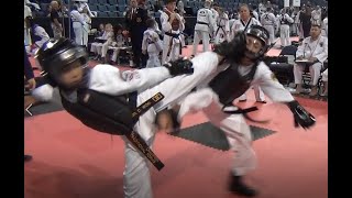 Taekwondo Sparring Kicks To The Head [upl. by Alesiram]