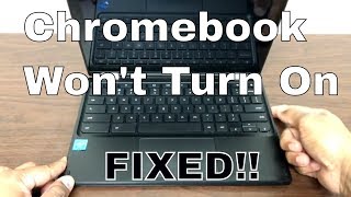 Chromebook Wont Turn on unless plugged in  FIXED [upl. by Telimay762]