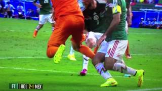 Robben penalty dive against Mexico [upl. by Aillij172]