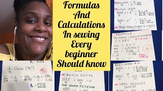 FORMULAS AND CALCULATIONS IN SEWING EVERY BEGINNER SHOULD KNOW [upl. by Lusa]