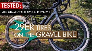 29er Tires on the 700c Gravel Bike  Vittoria Mezcal III G20 XCR 29in Ride and Review [upl. by Bettencourt]