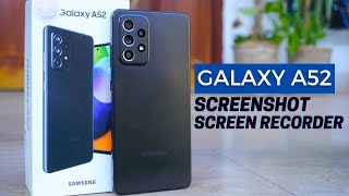 How To Take Screen Shot amp Record Screen On Samsung Galaxy A52 [upl. by Eseneg]