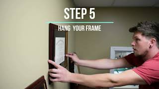 How to Hang a Frame that has a Saw Tooth Hanger [upl. by Eamanna]