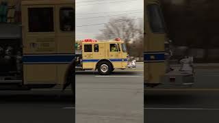 Colonie Fire Company Engine 405 Responding to a Fire Alarm [upl. by Karilynn991]