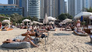 A walk through Barasti Beach Club  Trip to Dubai UAE 2021 [upl. by Manda]