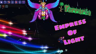 Empress Of Light Terraria Journeys End Master Mode Boss Fight [upl. by Yerot]