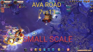 Roads of Avalon  Ooh this gold portal 🔥7vs13🔥 Small Scale PvP  Albion Online [upl. by Goldsmith]