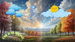 Learning English for Kids  Four Seasons Weather Phenomena EXPLAINED [upl. by Milly925]