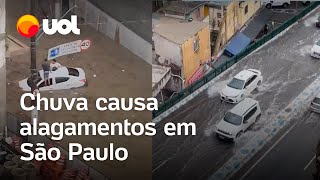 Chuva em São Paulo Temporal causa alagamentos e deixa capital paulista em estado de atenção veja [upl. by Schecter]