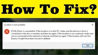 How To Fix Location Not Available Error  Simple Tricks 100 Solved [upl. by Trinity548]