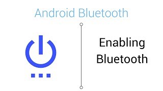 Bluetooth Tutorial  Enabling Bluetooth in Android Studio [upl. by Ddal]