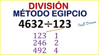 Método Egipcio para DIVIDIR sin Dividir  Ejemplos [upl. by Dadirac]