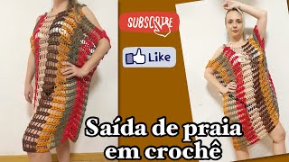 Saída de praia em crochê econômica PPPMG e GG diy croche [upl. by Notkcorb]