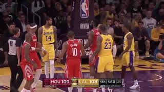 LAKERS VS ROCKETS FULL FiGHTBRAWL [upl. by Kera]