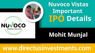 Nuvoco Vistas Important IPO Details [upl. by Ernie]