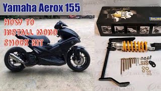 Mono Shock Conversion for Yamaha Aerox 155 DIY [upl. by Nav]