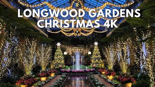 Longwood Gardens Christmas  4K Holiday Light Display Tour [upl. by Egwin]