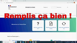 Demande de visa détudes en France  Comment remplir le formulaire sur FranceVisa [upl. by Simmons959]