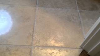 Etch Spots on Travertine How to Safely Remove them [upl. by Terag]