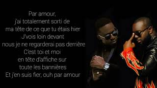 Dadju  Par amour  ft Maître Gims paroles [upl. by Airot]