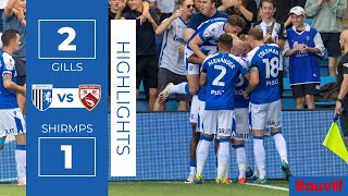 HIGHLIGHTS  Gillingham 2 Morecambe 1 [upl. by Margaretha601]