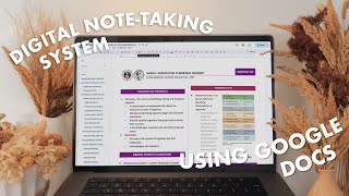 digital notetaking system pt 2 ✍🏻 how i use my template  google docs tips [upl. by Franciscka]