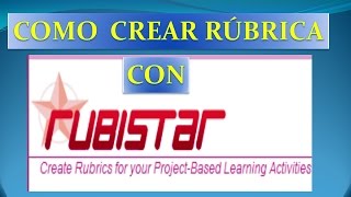 RubiStar Creación De Rúbricas 2016 ✔️ [upl. by Einnaffit]