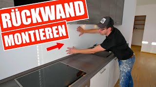 Küchenrückwand verkleiden Anleitung  MrHandwerk [upl. by Parrish]