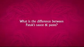 What is the Difference Between Pataks Sauce amp Paste [upl. by Andri]