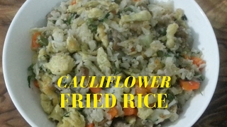 How To Make Cauliflower Fried Rice With Chicken  Easy Healthy Recipe OF Cauliflower Rice At Home [upl. by Wiener]