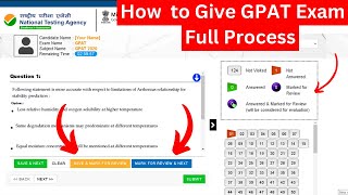 How to Give GPAT Exam CBT Mode  Official Procedure  GPAT Exam Ko Kaise Dete hai [upl. by Enoj]