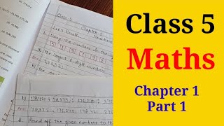 Class 5 Maths Chapter 1 Part 1  Maths Questions For Class 5  5th Class Maths [upl. by Croix]