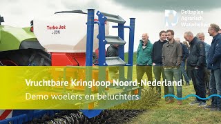 Bodemverdichting grasland opheffen met woelers en beluchters [upl. by Aerdnaed]