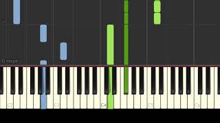 Iradier  La Paloma Tango  Easy Piano Music [upl. by Herson]