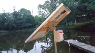 Pond solar panel setup  Part 1 [upl. by Peterman479]