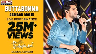 Butta Bomma Song Live Performance By Armaan Malik  AlaVaikunthapurramuloo Musical Concert [upl. by Xylina10]