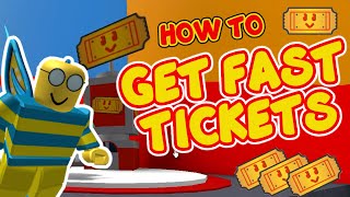 HOW TO GET FAST TICKETS in BEE SWARM SIMULATOR [upl. by Reggy296]