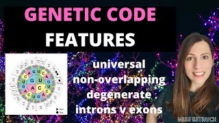 Features of the GENETIC CODE Alevel Biology Degenerate nonoverlapping and universal [upl. by Maude]