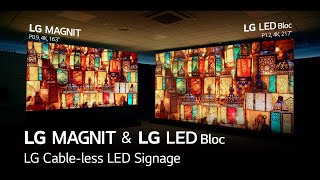 LG Cableless LED Signage LG MAGNIT amp LG LED Bloc Installation Video [upl. by Valentijn501]