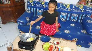 Main masak masakan anak perempuan bikin Sandwich [upl. by Smith192]