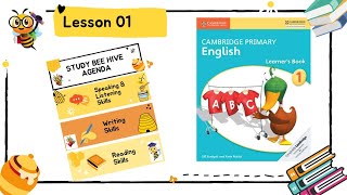 Cambridge Grade 1 English lesson 1  Study Bee [upl. by Casmey]