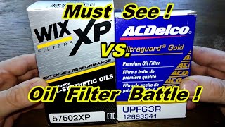 Wix XP Oil Filter Cut Open 57502XP vs Acdelco Oil Filter Cut Open UPF63R [upl. by Haslett]