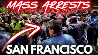 MASS ARRESTS San Francisco 90 ARRESTED California [upl. by Burroughs]