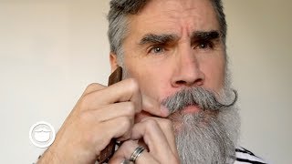 Handlebar Mustache with Loose Curl Tutorial  Greg Berzinsky [upl. by Skeie]