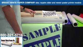 Varitronics® ProImage poster printer  poster maker demo Bright White Paper Co [upl. by Nnyw]