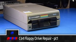 Commodore 1541 Floppy Drive Repair  pt 1 [upl. by Ensoll]