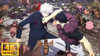 Gojo vs Toji Round 1 amp 2  Full Fight  Jujutsu Kaisen Season 2 Episode 4  4K 60FPS  Eng Sub [upl. by Gunn800]