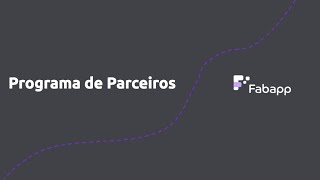 Programa de Parceiros Fabapp [upl. by Gibbs]