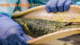 Sturgeon caviar processing process  How to make caviar  Sturgeon caviar farm [upl. by Lu]